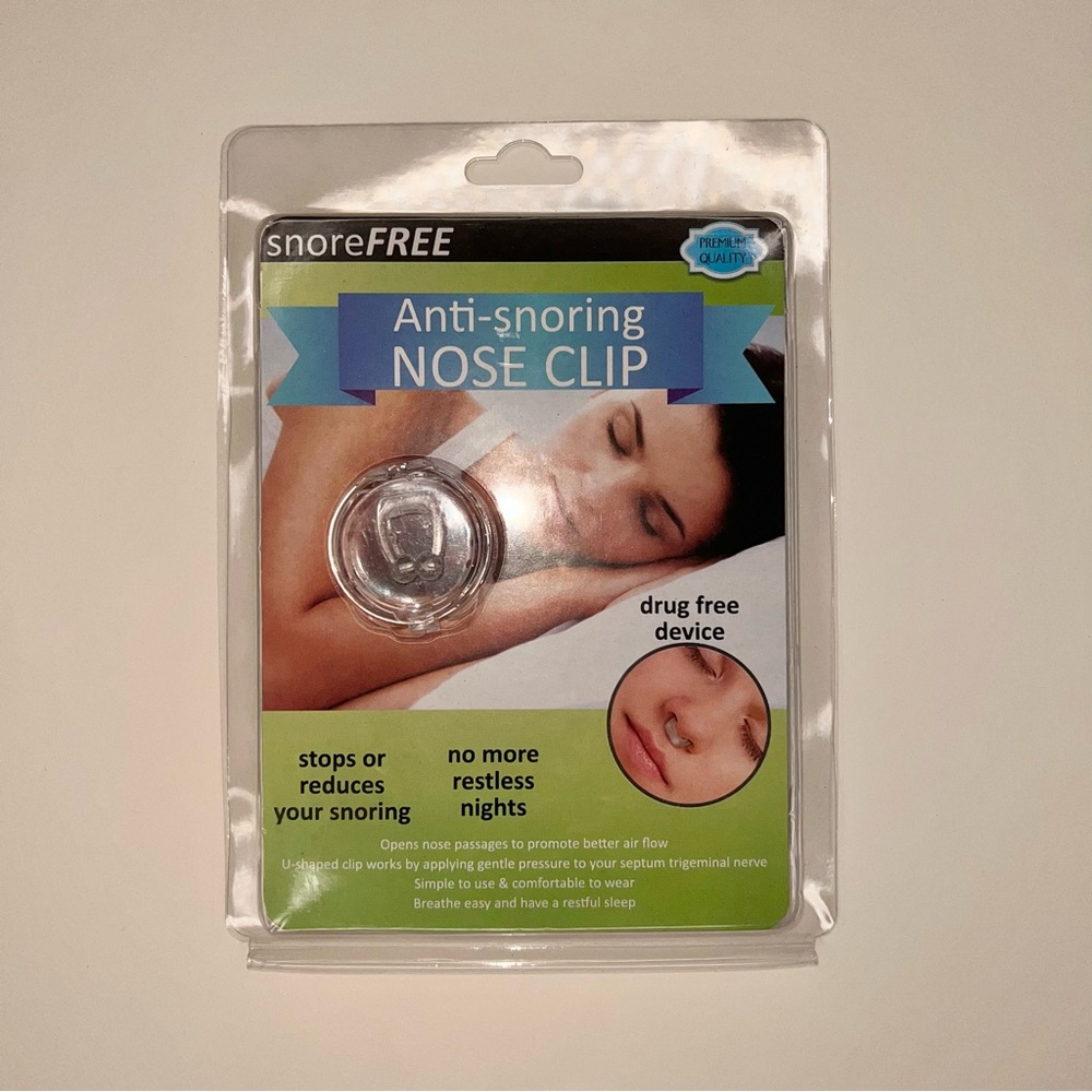 NWT snoreFREE ANTI-SNORING NOSE CLIP
